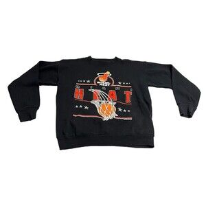 Miami Heat NBA 1990's Saturday's Hero Vintage Crew Neck Sweater Large